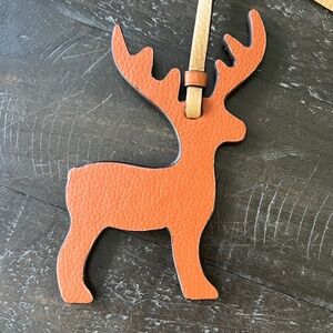 Coach Remade Leather Reindeer Bag Charm